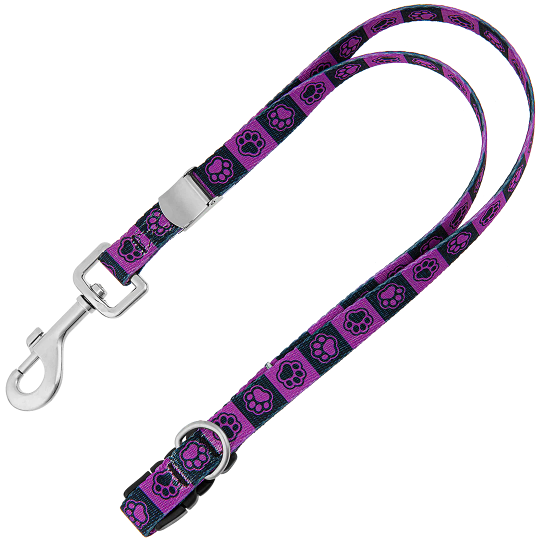 20" Polyester Loop Purple Checkers by Groom Loop