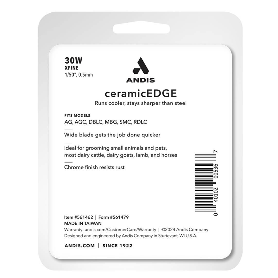 #30W XFine CeramicEdge Wide Blade by Andis - Image 4