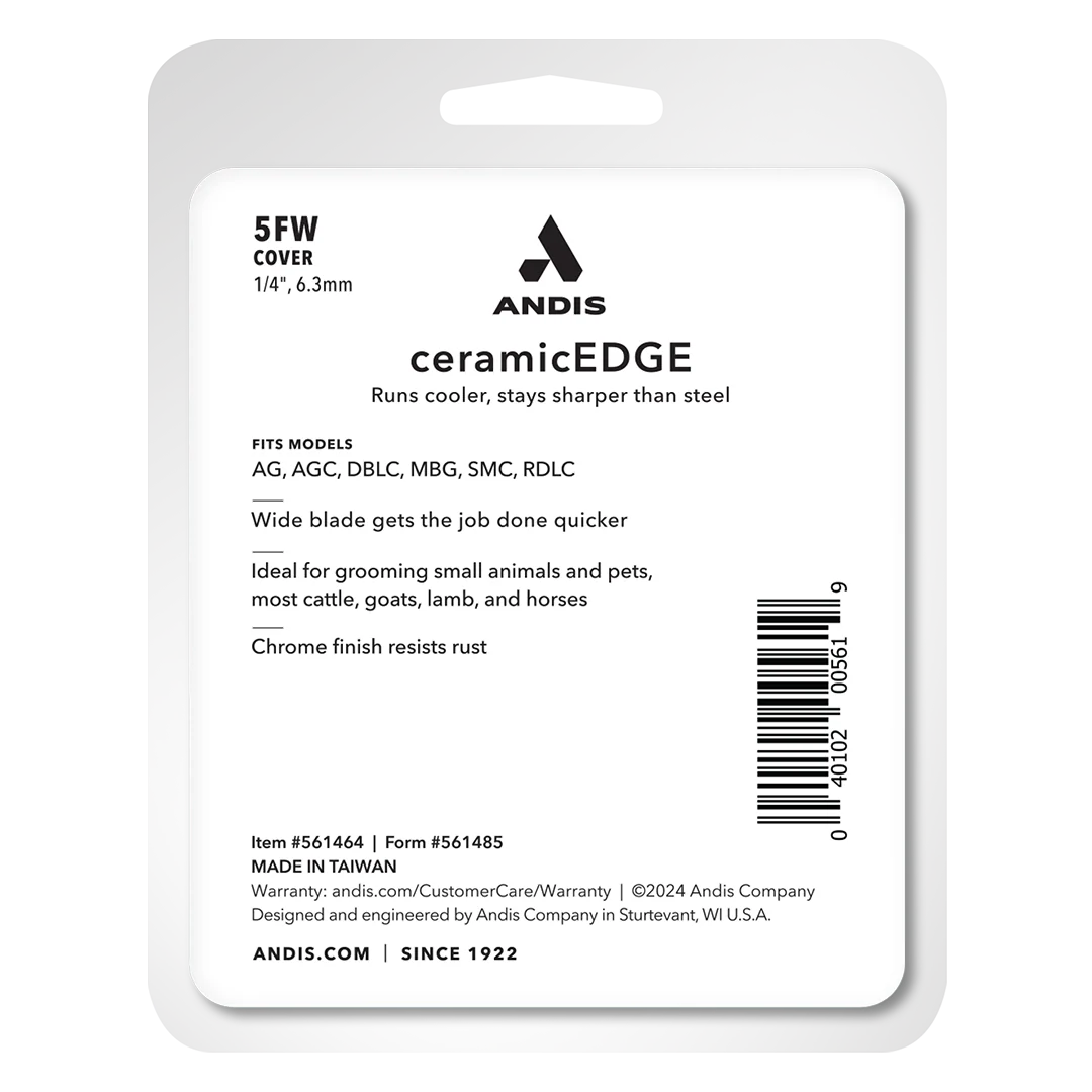 #5FW Cover CeramicEdge Wide Blade by Andis - Image 4