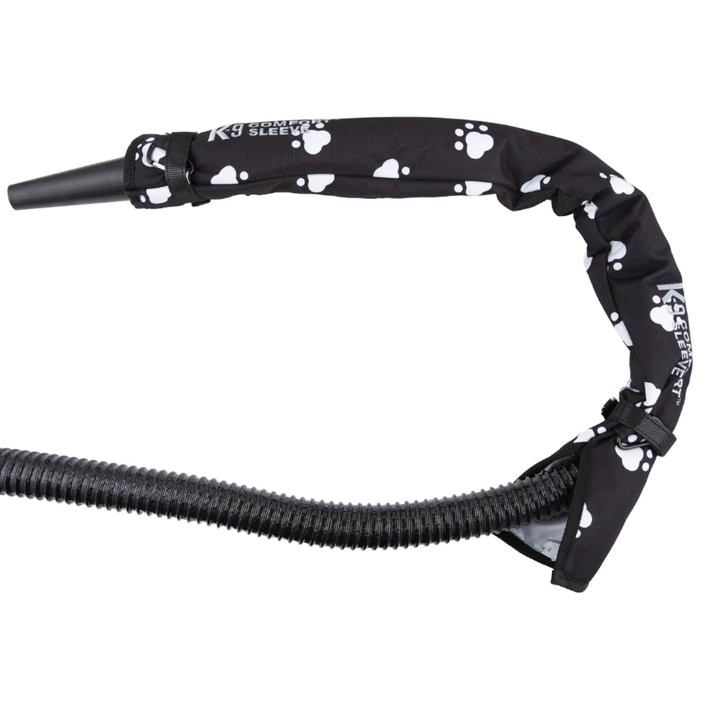 Black Puppy Paw Comfort Sleeve for Dryer Hose by Electric Cleaner - Image 2