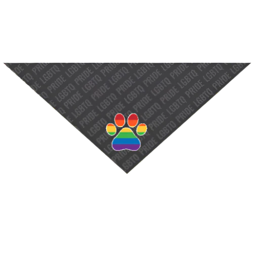 Gay Flag Paw Bandana by Dog Fashion Living - Image 3