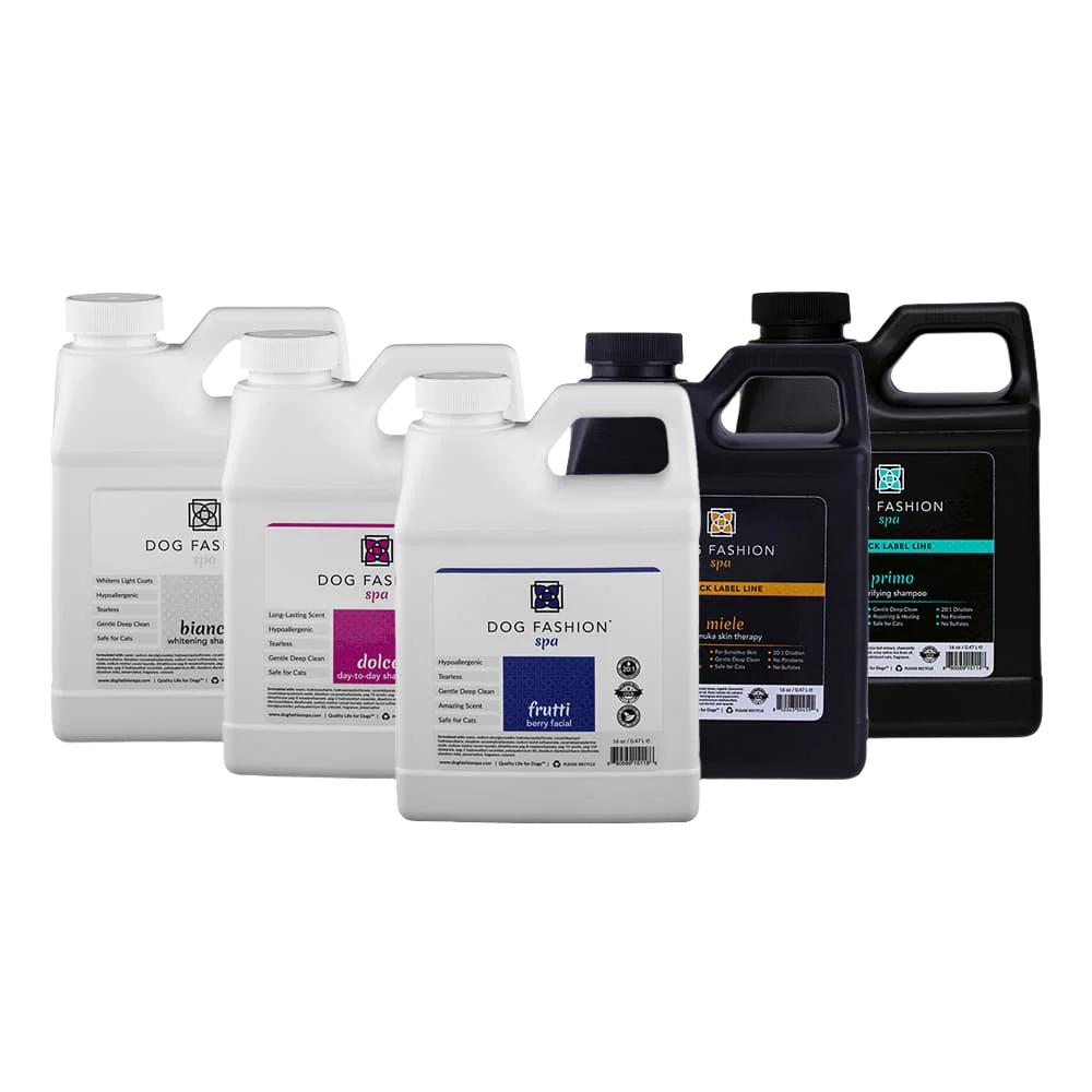 Five Bestselling Shampoos Bundle 16oz by Dog Fashion Spa