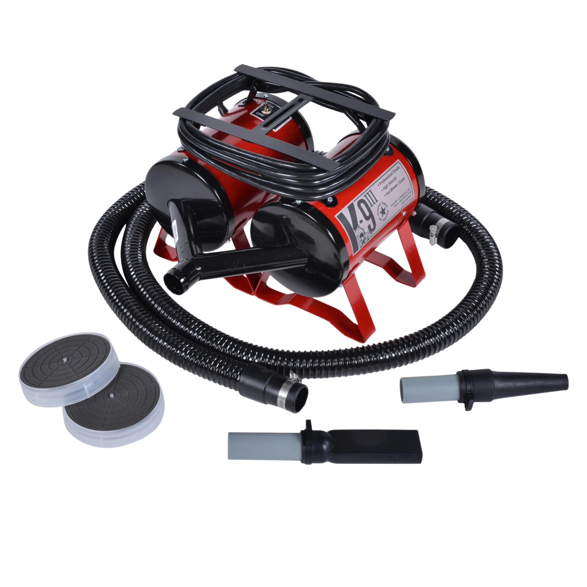 K9 III Dog Dryer Two-Speed with Free Water Peeler Attachment by Electric Cleaner - Image 2