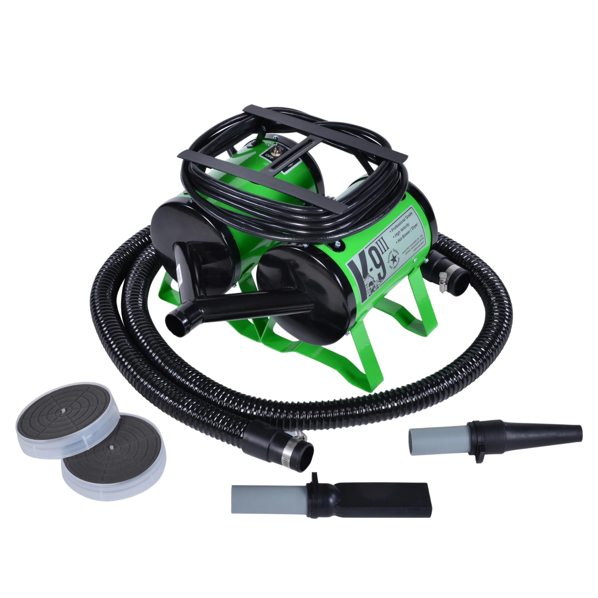 K9 III Dog Dryer Two-Speed with Free Water Peeler Attachment by Electric Cleaner - Image 3