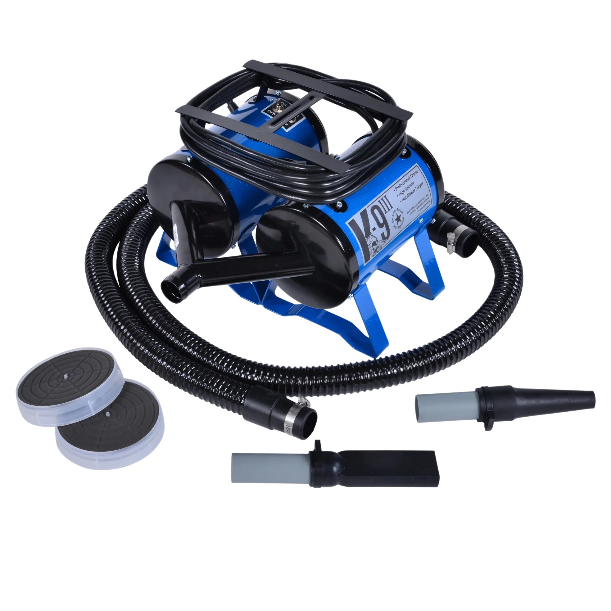 K9 III Dog Dryer Two-Speed with Free Water Peeler Attachment by Electric Cleaner - Image 4
