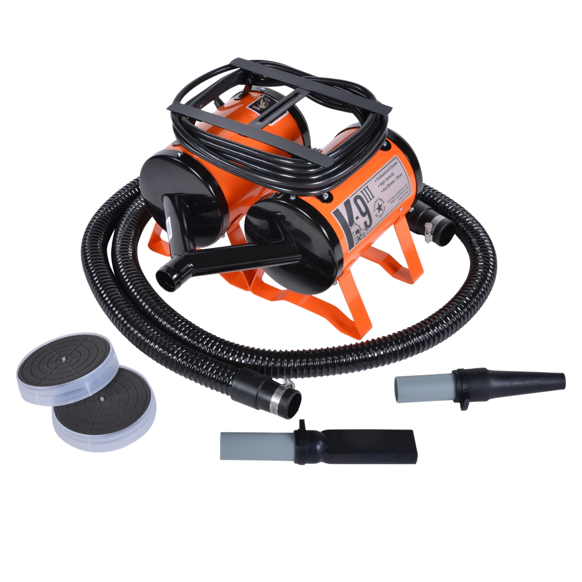 K9 III Dog Dryer Two-Speed with Free Water Peeler Attachment by Electric Cleaner - Image 5
