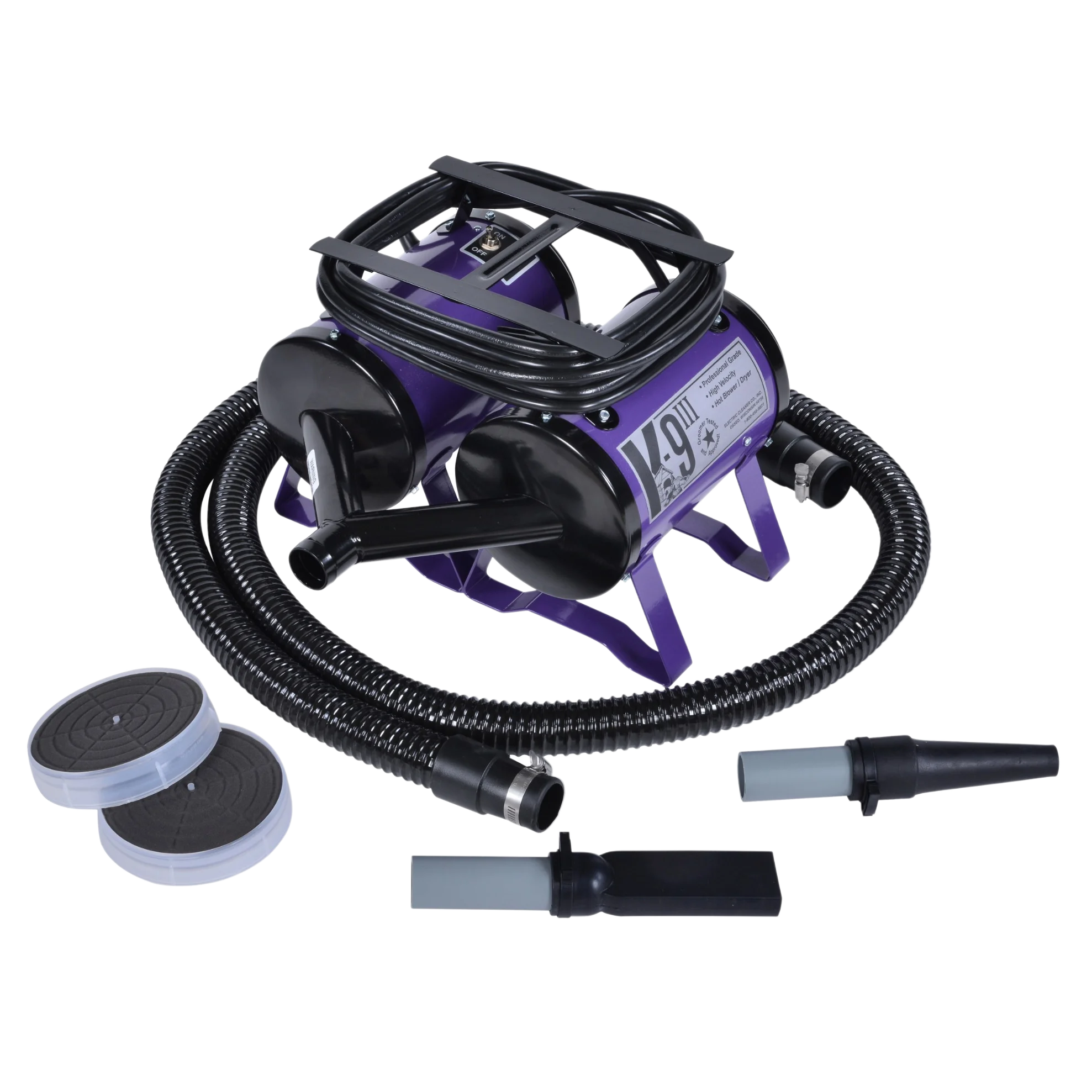 K9 III Dog Dryer Two-Speed with Free Water Peeler Attachment by Electric Cleaner - Image 7