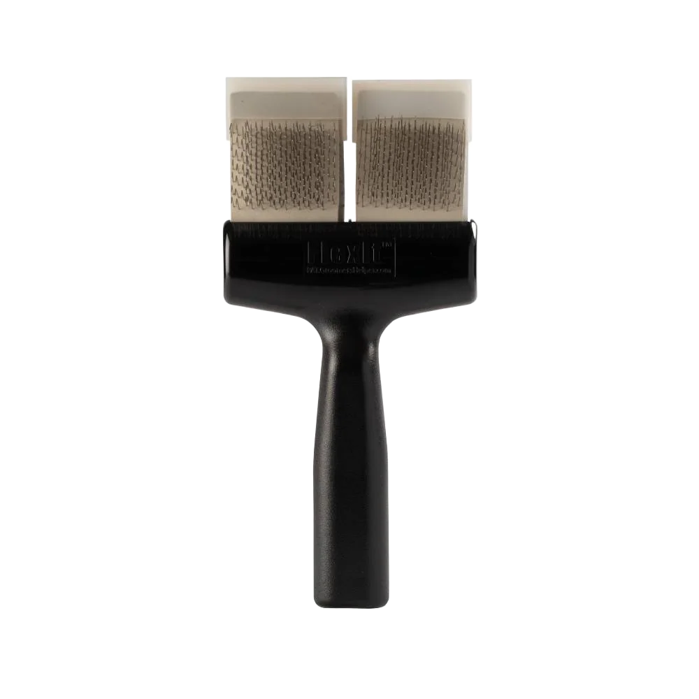 Silver Firm Flex Undercoating Twin Double Brush by FlexIt