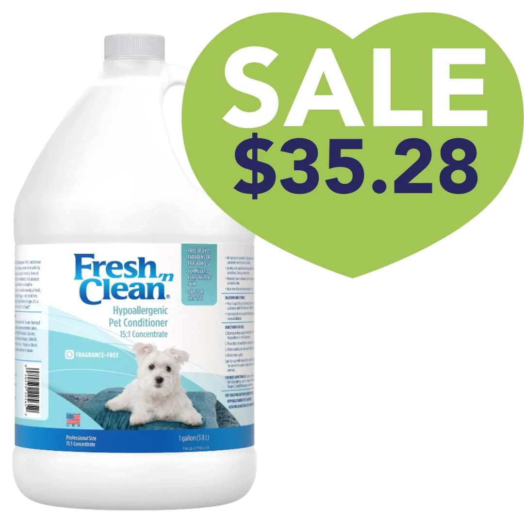 Hypoallergenic Pet Conditioner 15:1 Concentrate Gallon by Fresh 'n Clean
