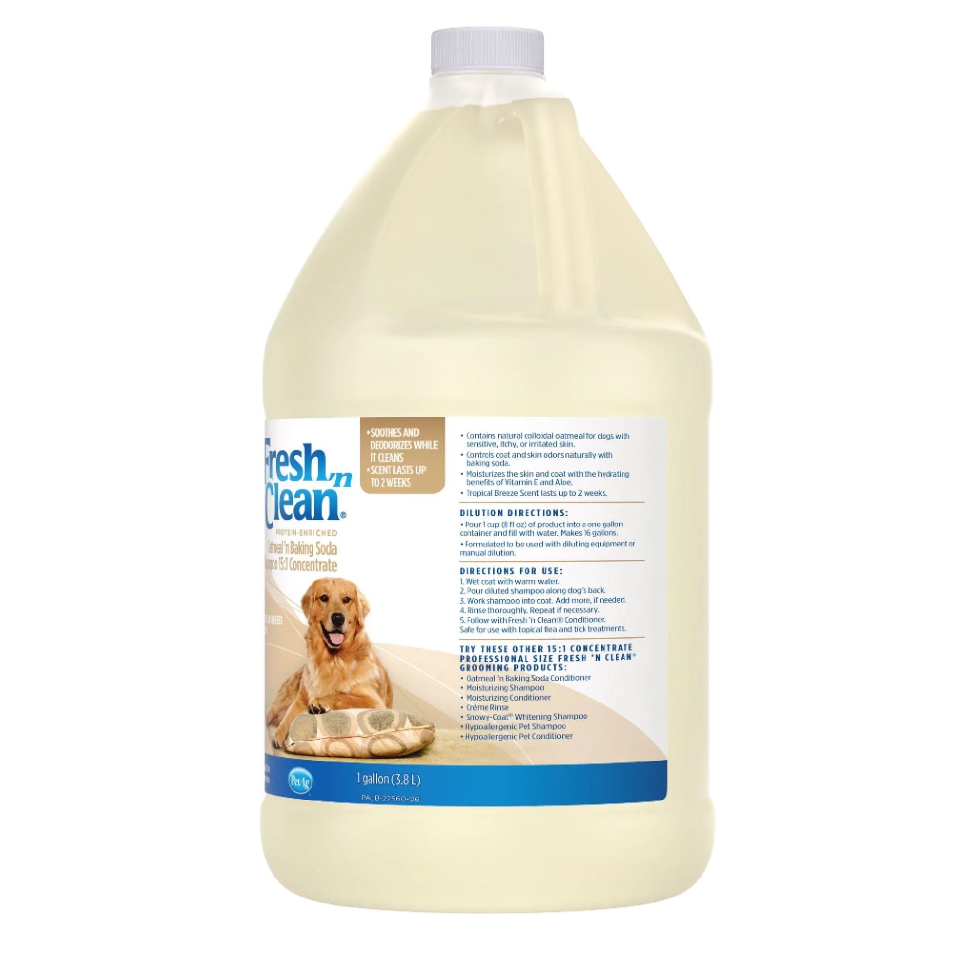 Oatmeal ’n Baking Soda Shampoo Tropical Breeze Scent 15:1 Concentrate Gallon by Fresh 'n Clean - Image 2