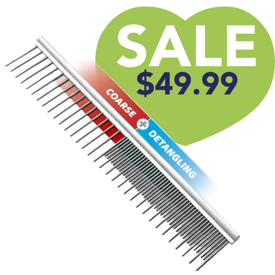 10" Groom Master Coarse & Detangling Comb by Mastercut