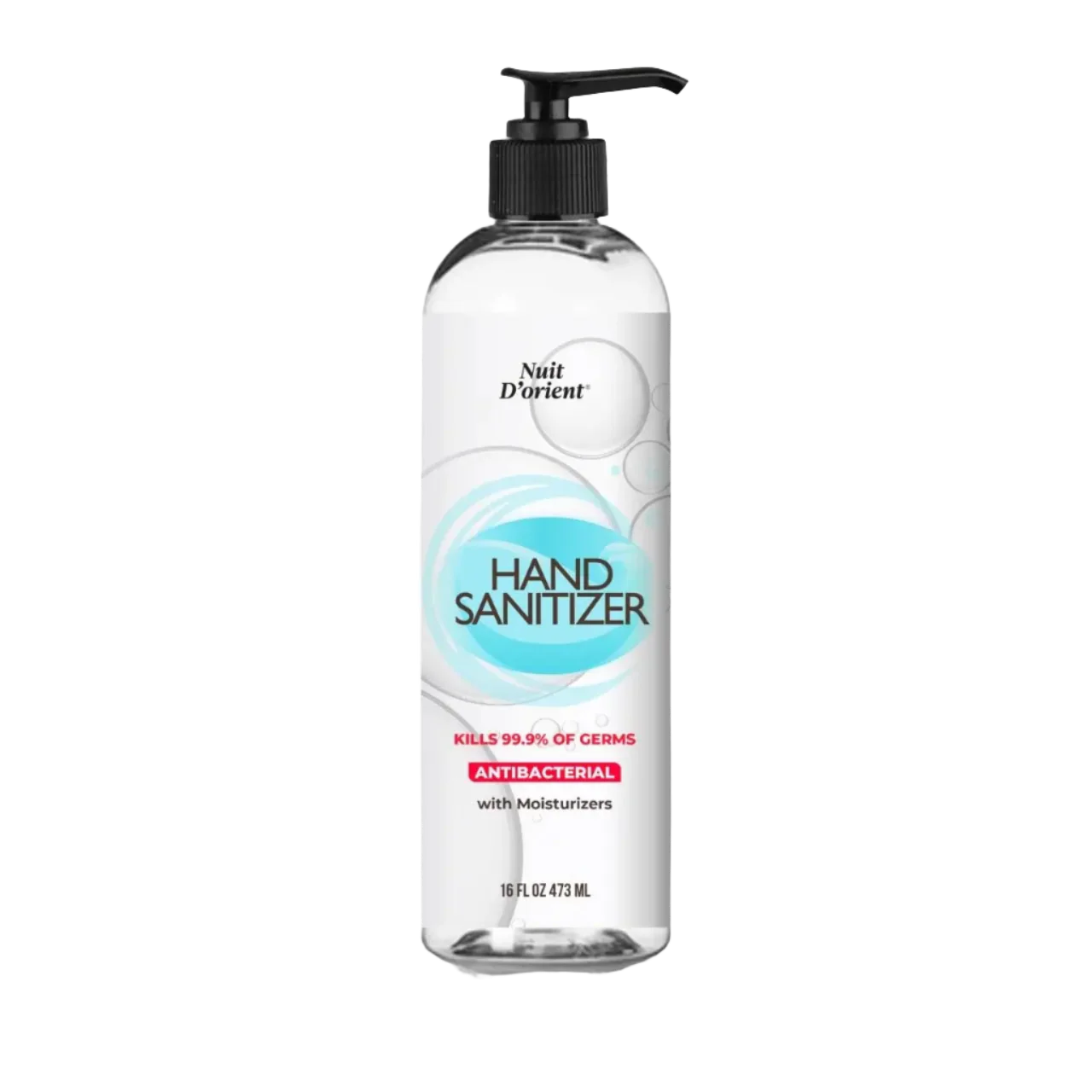 Hand Sanitizer Gel with Moisturizers 16oz by Nuit D'Orient