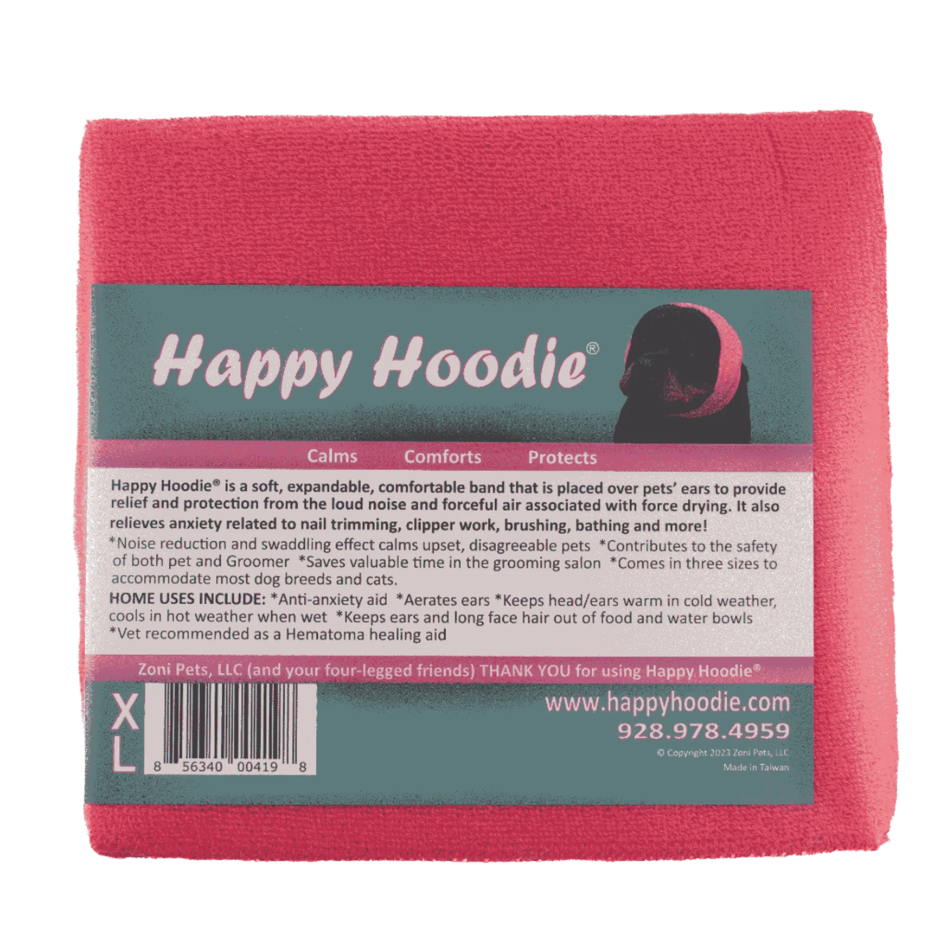 Happy Hoodie Extra Large Pink - Image 3