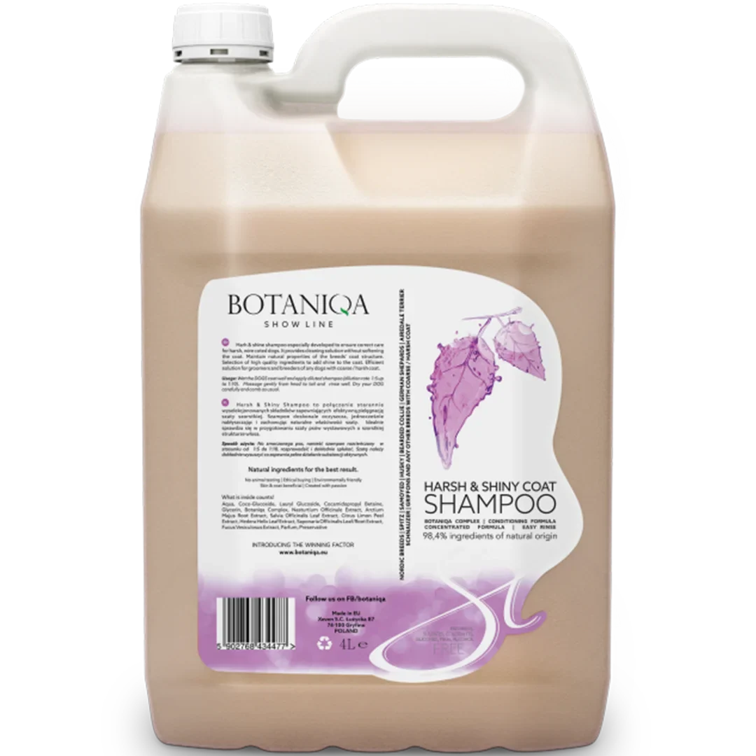 Harsh & Shiny Coat Shampoo Gallon by Botaniqa