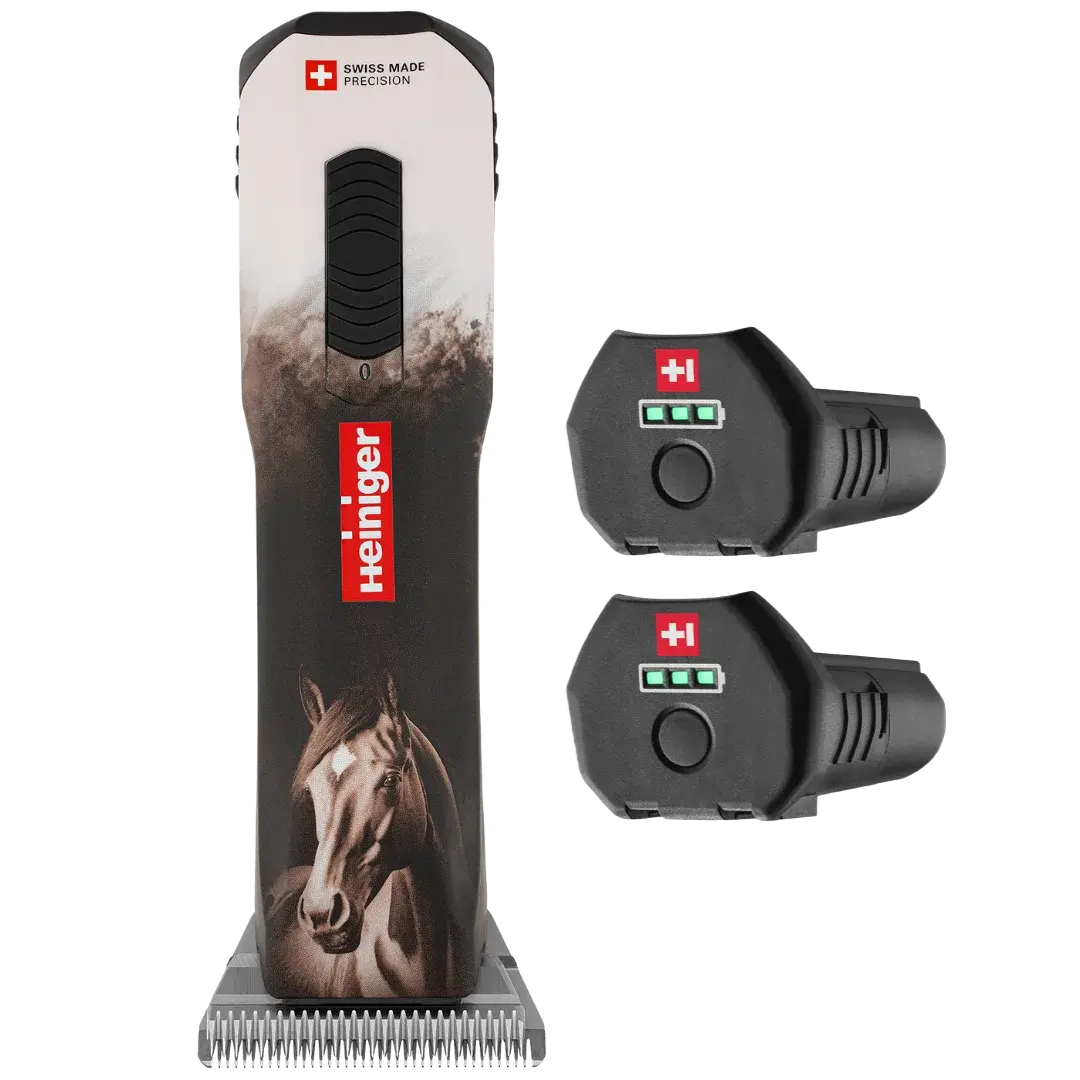 Opal Horse Design Cordless Clipper with Two Batteries by Heiniger