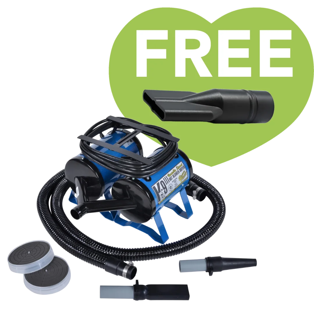 K9 III Blow Dryer Variable Speed with Free Water Peeler Attachment by Electric Cleaner