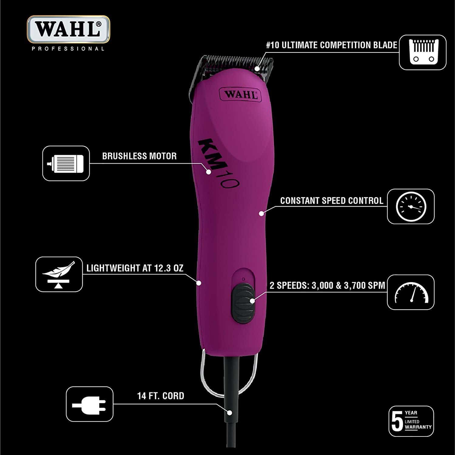 KM10 2-Speed Clipper Berry by Wahl - Image 4