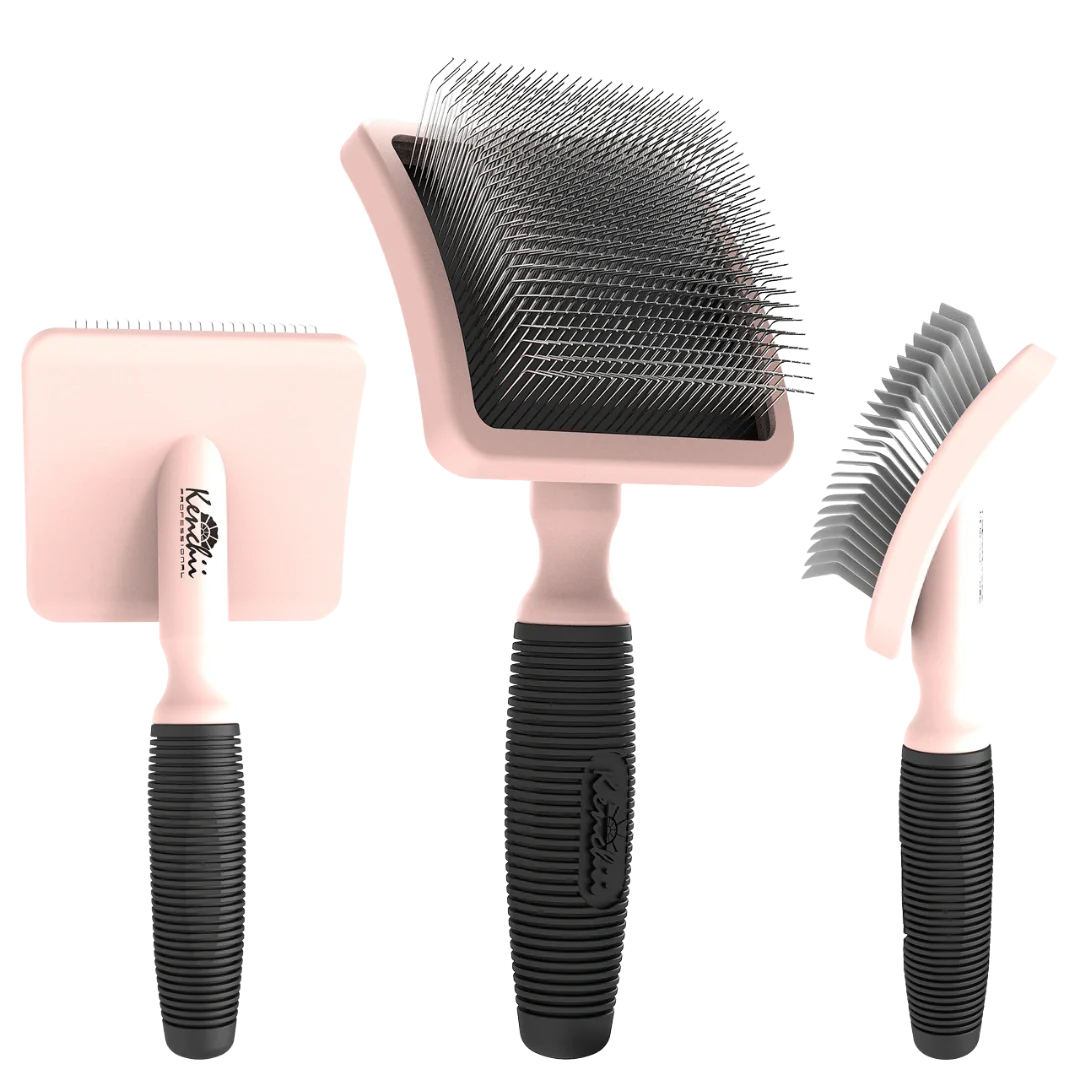 Long Pin Slicker Brush Blush by Kenchii - Image 4