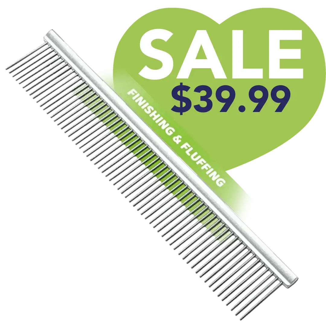10" Groom Master Finishing & Fluffing Comb by Mastercut