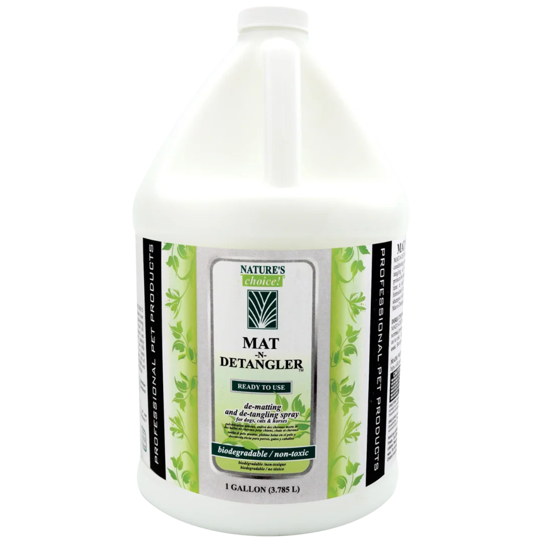 Mat N Detangler Spray Ready to Use Gallon by Nature's Choice