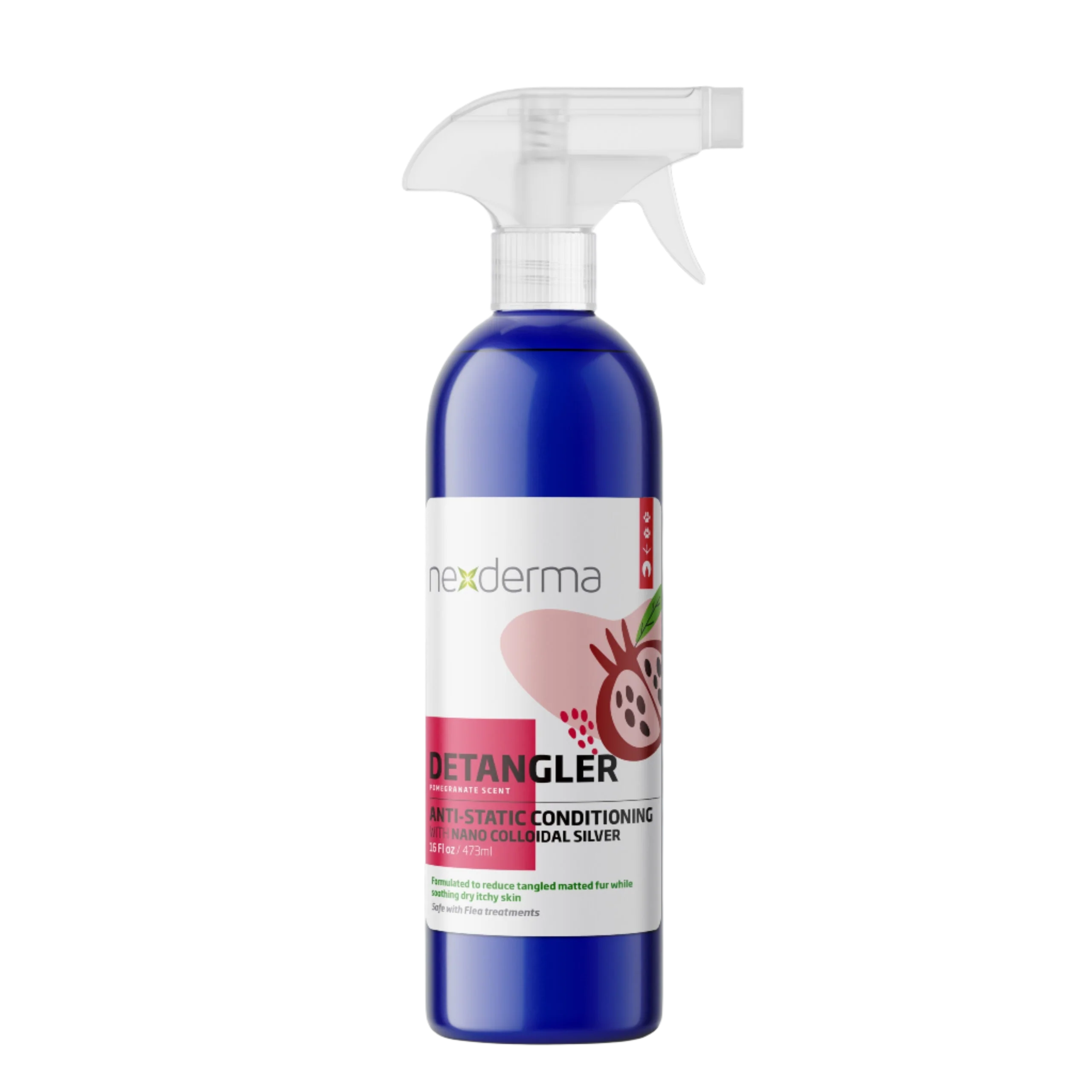 Pomegranate Detangler Spray 16oz by Nexderma