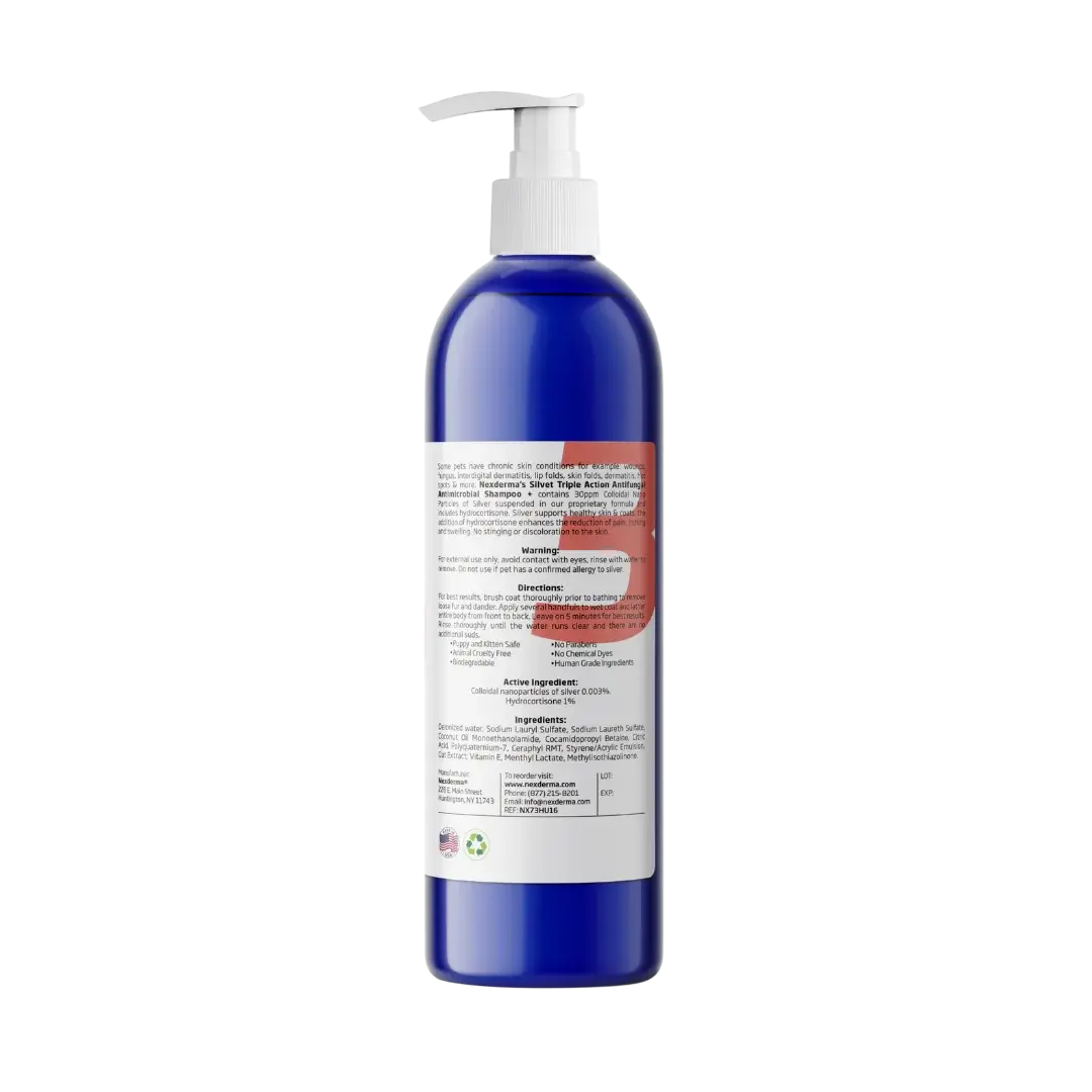 Unscented Hydrocortisone Shampoo 16oz by Nexderma - Image 2