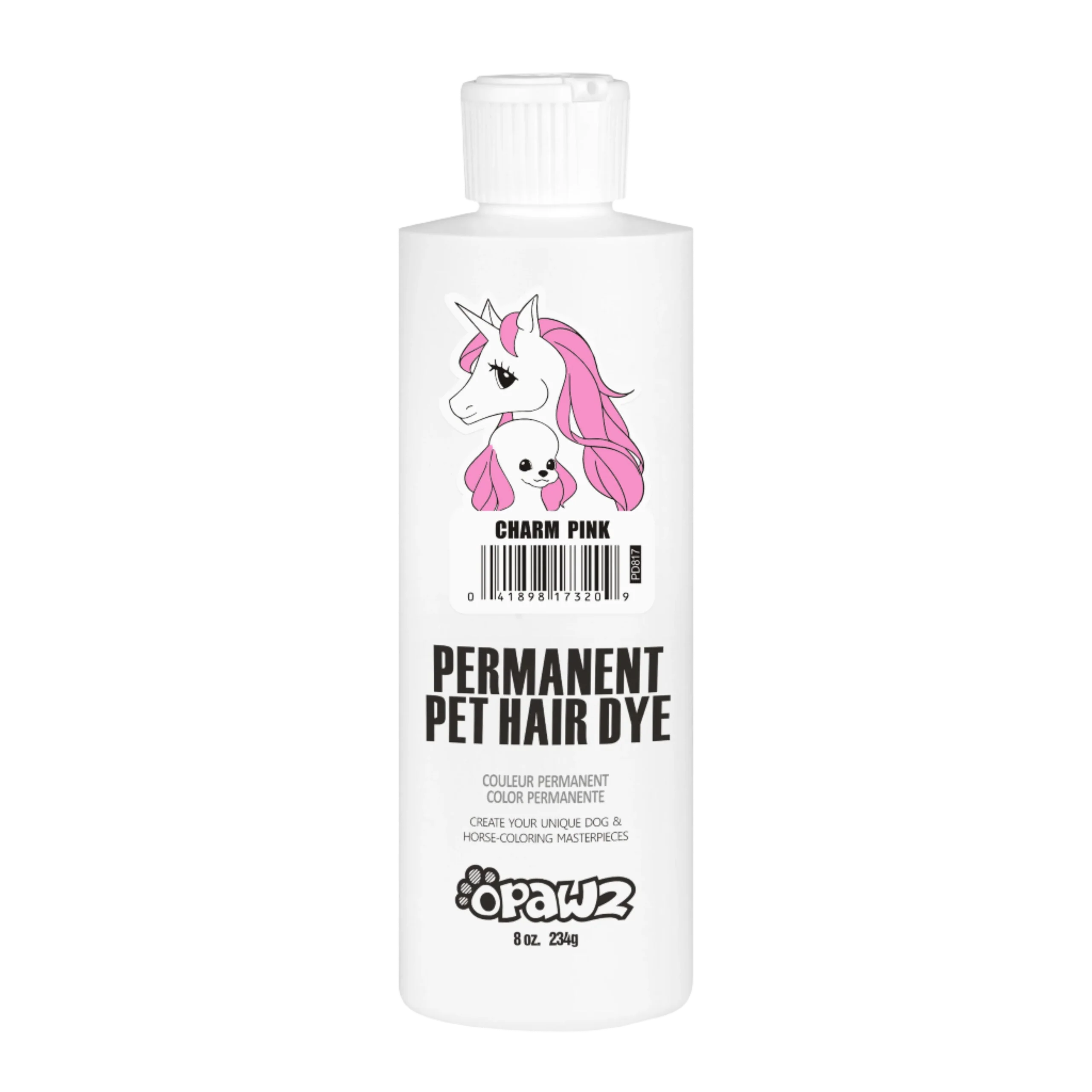 Permanent Dog Hair Dye Charm Pink 8oz by Opawz