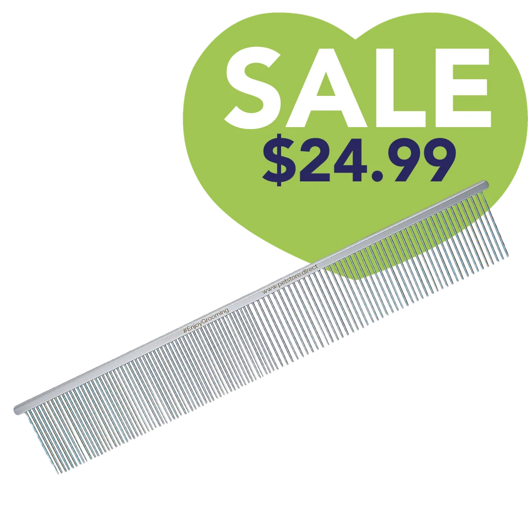 9" 50/50 Fine Fluffing Comb Limited Edition by PetStore.Direct