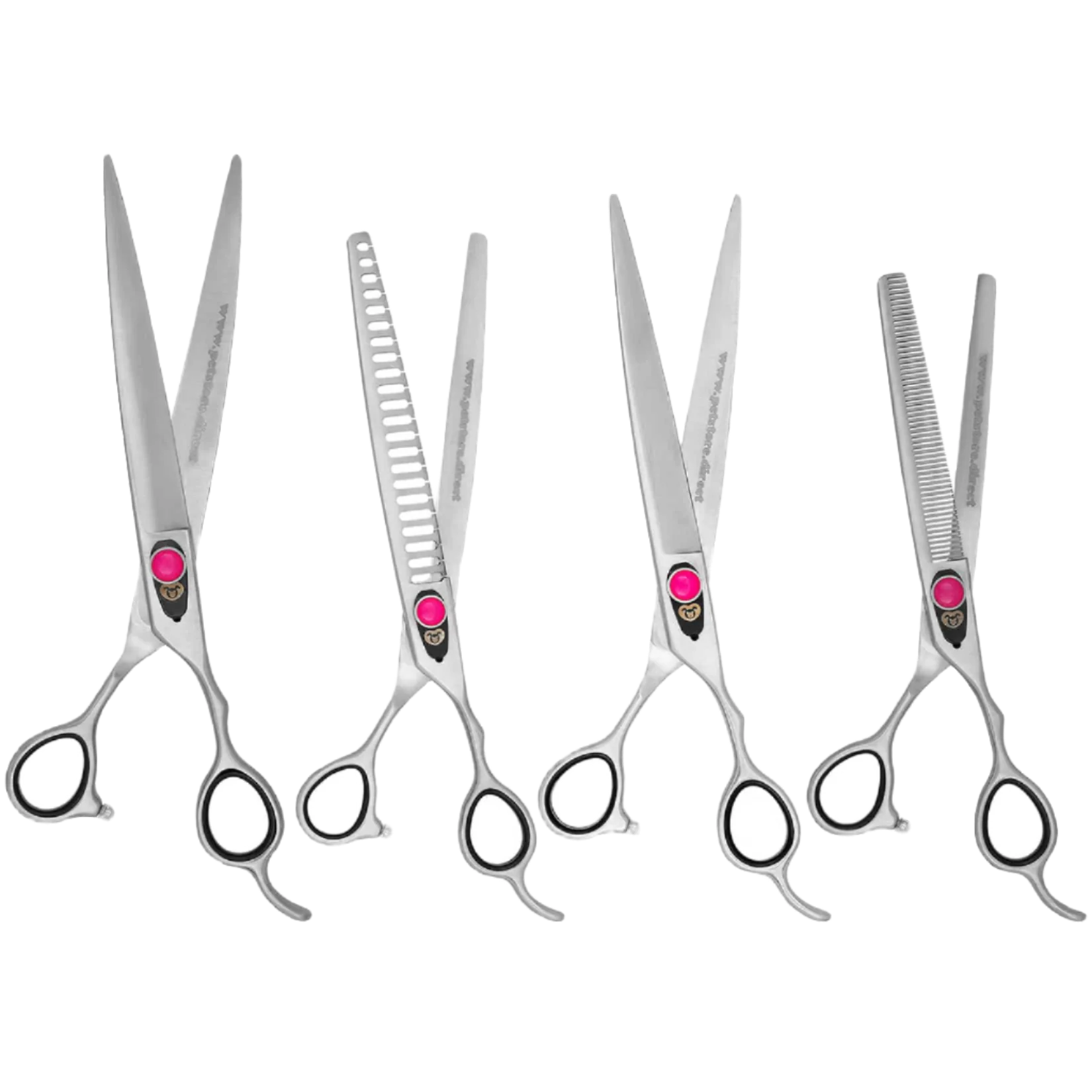 Pink 4 Grooming Shear Set in a Case by PetStore.Direct - Image 9