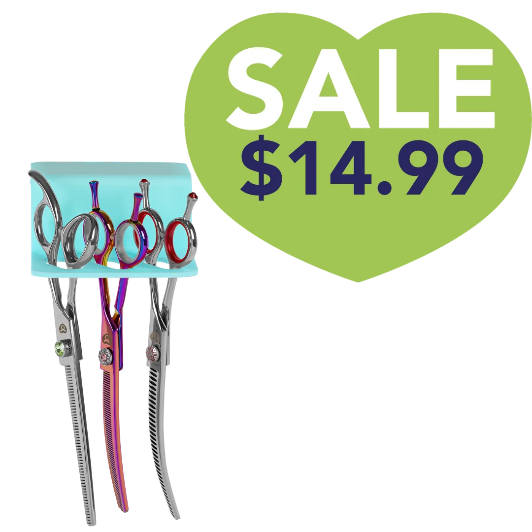 Secure Stick 3 Shear Holder Aqua by PetStore.Direct