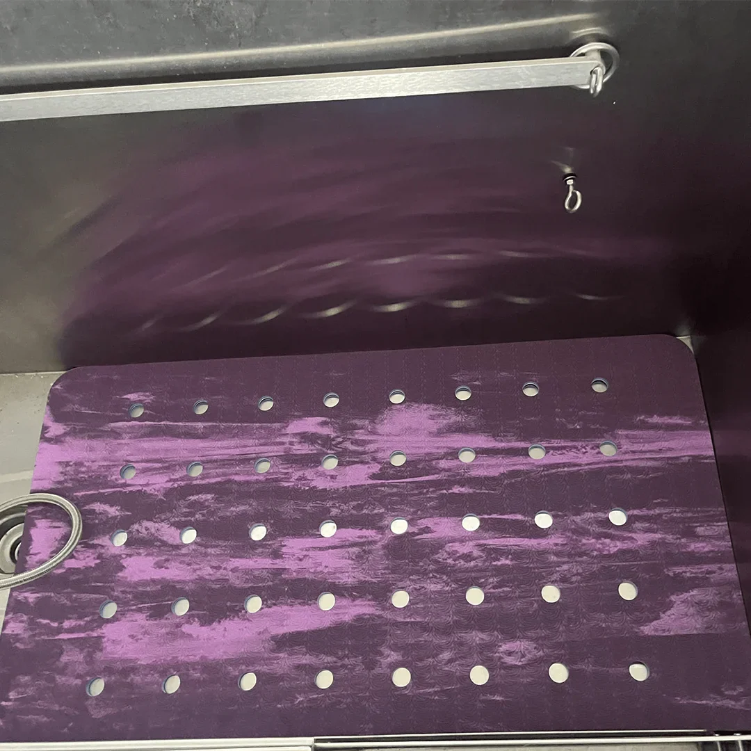 40"x22" SpawMat Tub Mat Mixed Monochromatic Blue/Purple by PawMat - Image 4
