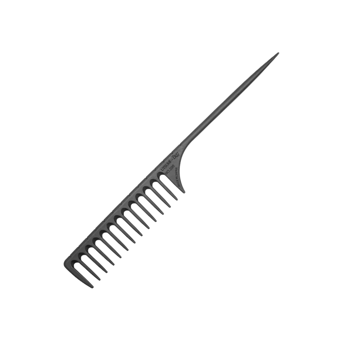 10" Rat Tail Comb #296 Black by Utsumi