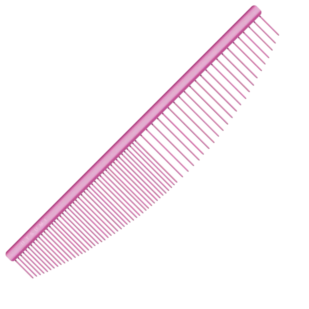 6.5" Half Moon Comb Pink by Utsumi