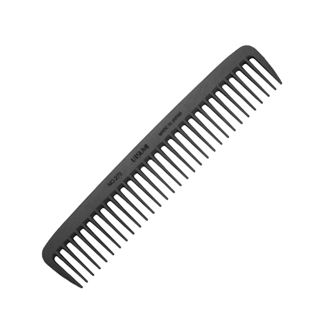 7.5" Comb #270 Black by Utsumi