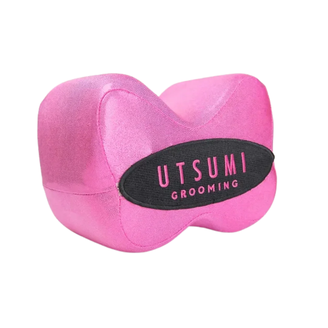 Pink Poodle Pillow Medium by Utsumi