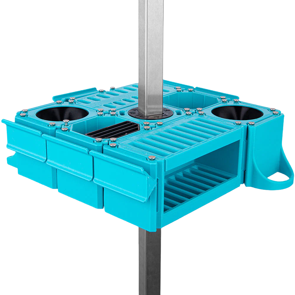 Custom Cube Tool Caddy Cyan by Vanity Fur - Image 3