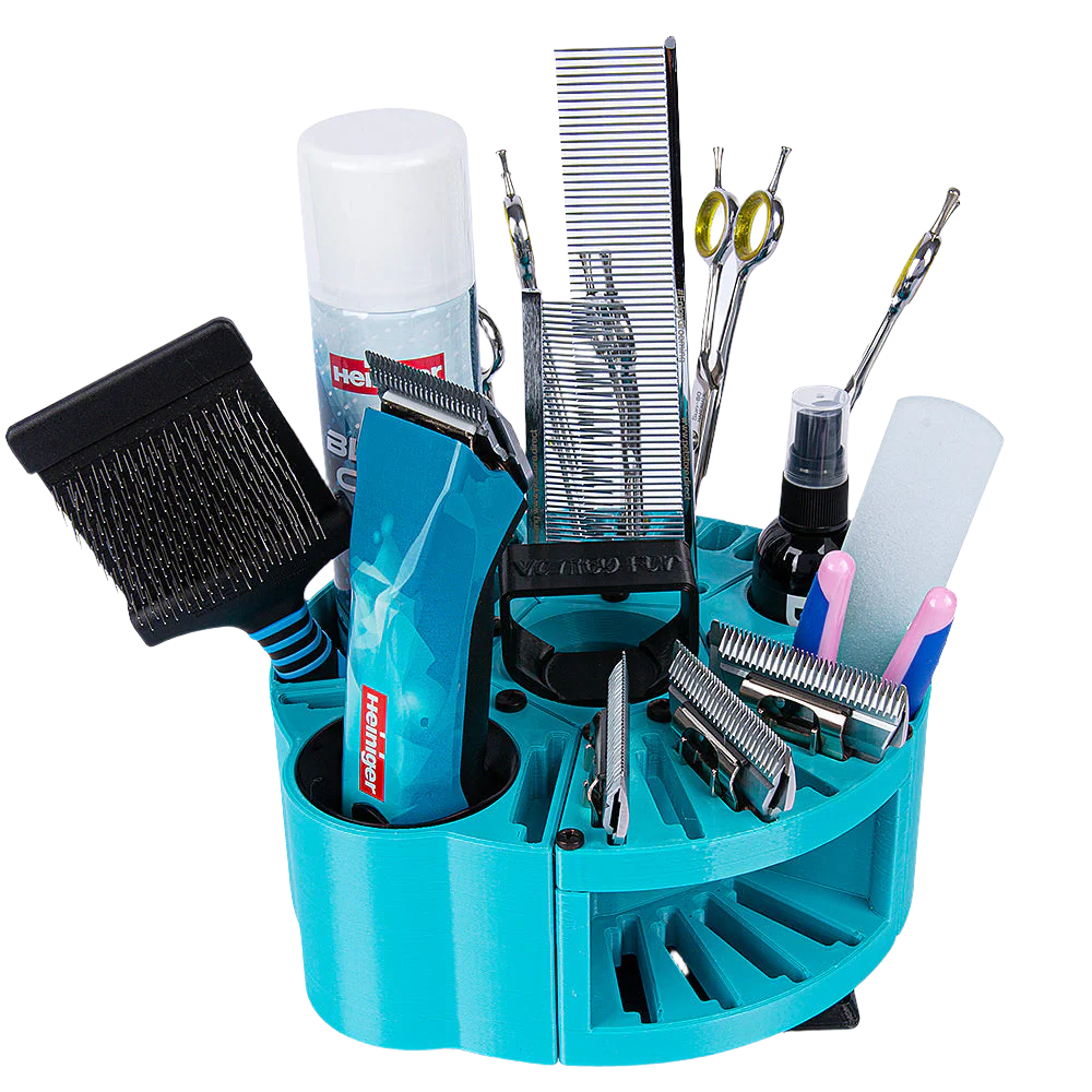 Houndabout Round Tool Caddy Cyan by Vanity Fur - Image 2