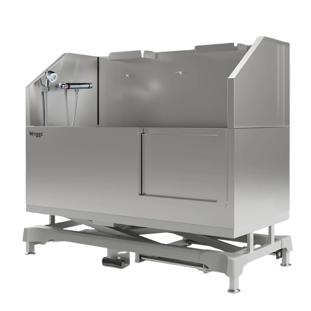 50" Dog Grooming Electric Tub with Sliding Door White by Waggz - Image 2