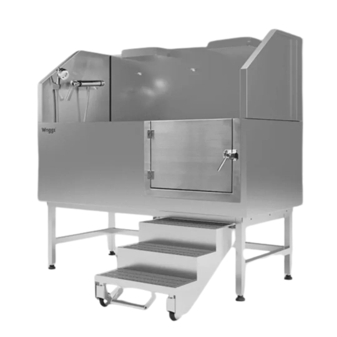 Pre-Order 60" Dog Grooming Stational Tub with Lift-up Door Silver + Free Duo-Surge Dryer by Waggz - Image 2