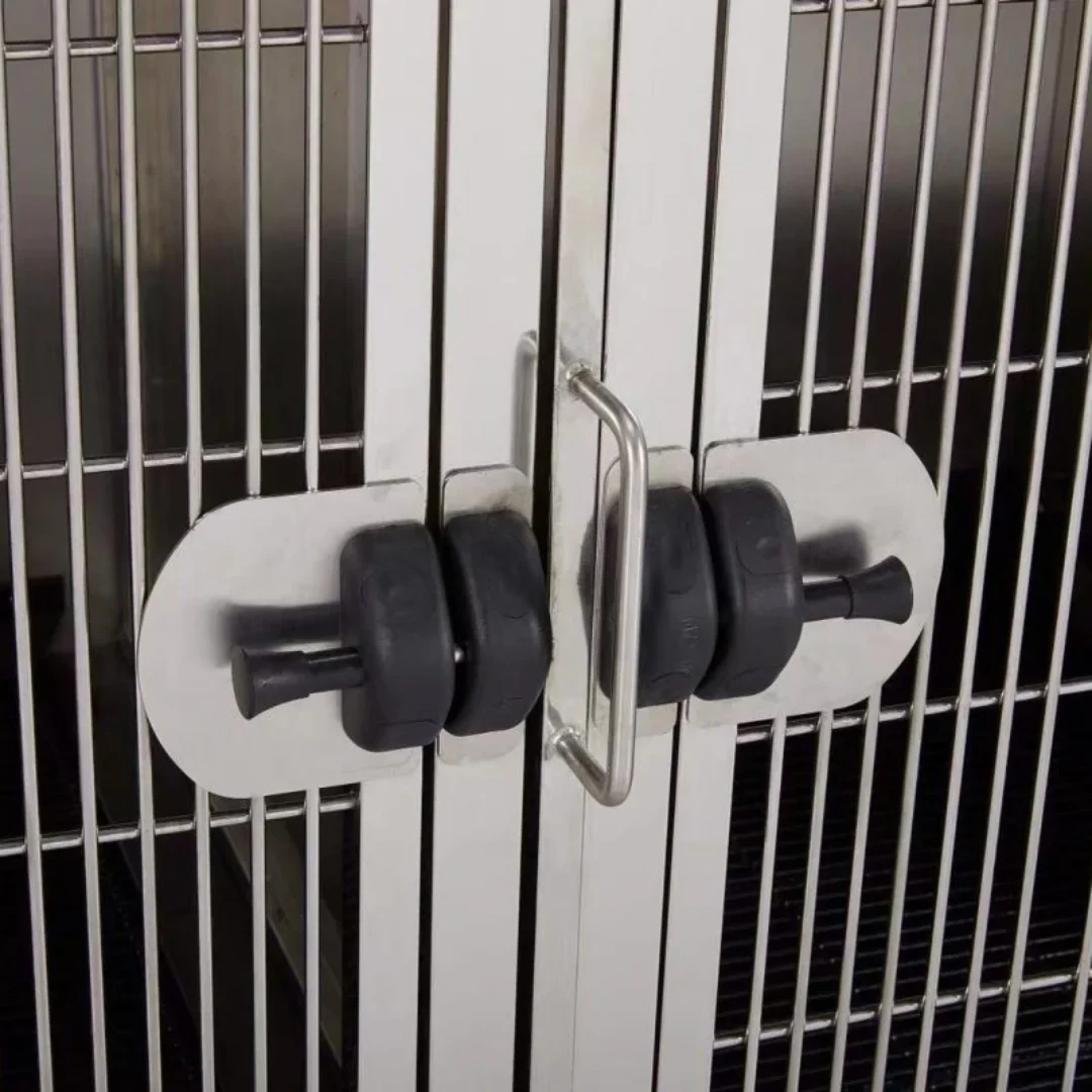 Module Stack Duo Dog Grooming Stainless Steel Cage by Waggz - Image 6