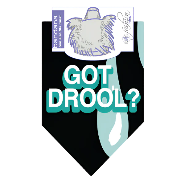 "Got Drool?" Dog Bandana by Dog Fashion Living - Image 2