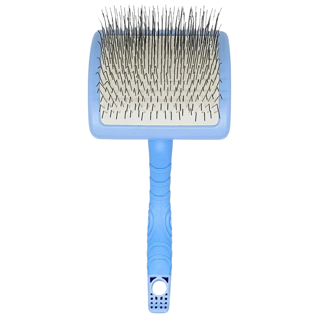 Good Boy Large Plastic Handle Slicker Brush Blue by Zolitta