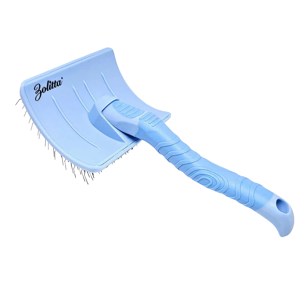 Good Boy Large Plastic Handle Slicker Brush Blue by Zolitta - Image 3