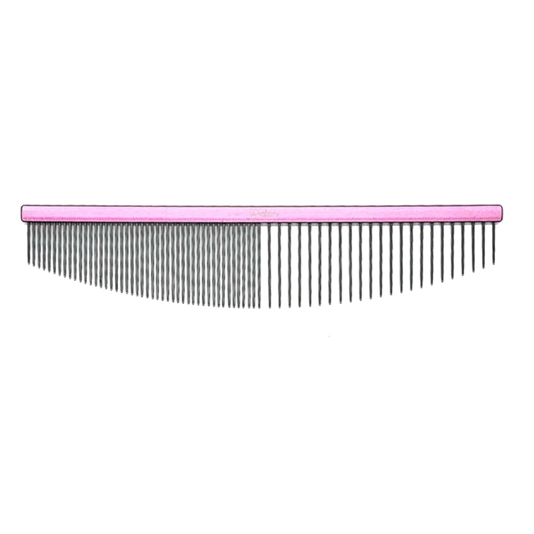 6.5" 50/50 Pink Half-Moon Comb by Zolitta